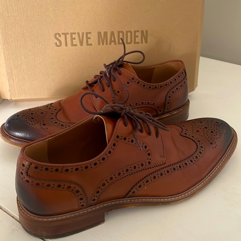 Steve Madden Hoxxton tan leather